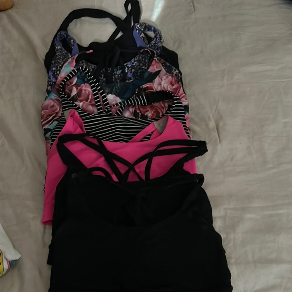 lululemon athletica Sports Bras - Black, Pink, Floral - Picture 1 of 3
